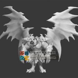 牛角 翅膀恶魔模型