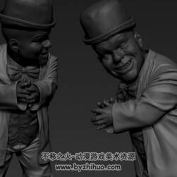 逼真寫實的穿西裝的侏儒 ZBrush模型