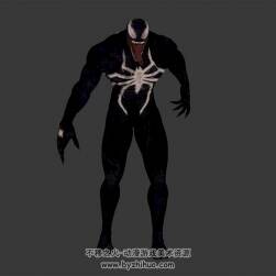 漫威暗黑英雄人物角色毒液3DMax模型下载