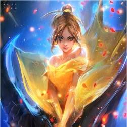 畫師RossTran 黃裙子美少女繪制視頻教程 附PSD文件和筆刷