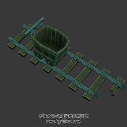 运矿铁轨 3D模型 四角面 百度网盘下载