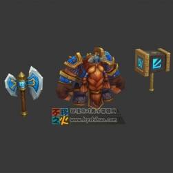 魔兽 矮人 壮汉 战士模型