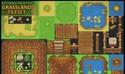 2D Hand Painted - Grassland Tileset 1.0 手繪地圖塊