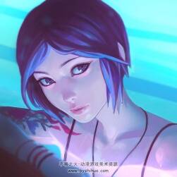 俄羅斯80后女畫手KR0NPR1NZ 清新少女風(fēng)CG插畫視頻教程