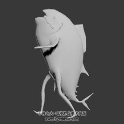 長腿的咸魚3DMax模型行走動作下載
