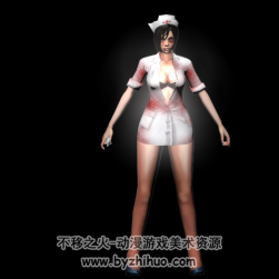 面容可怖的護(hù)士小姐姐 3D模型 百度網(wǎng)盤下載