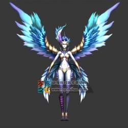 美女 人面鸟身 海妖 塞壬女妖模型
