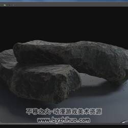 ZBrush 超逼真岩石雕刻渲染视频教程 附源文件