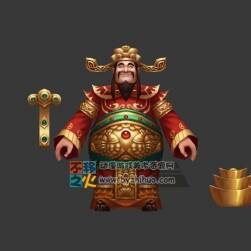 可爱 财神 模型