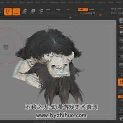 ZBrush Fibermesh毛發(fā)插件使用 教學(xué)實(shí)例視頻教程