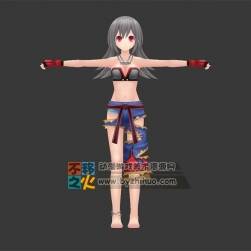 卡通 少女 嘻哈风 模型