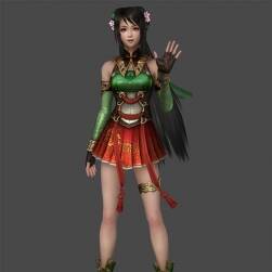 次世代 古風(fēng)少女關(guān)三小姐關(guān)銀屏 3D模型