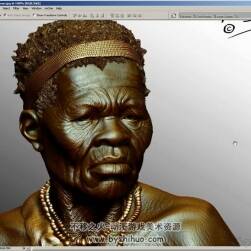 ZBrush 非洲老年妇女模型雕刻视频教程