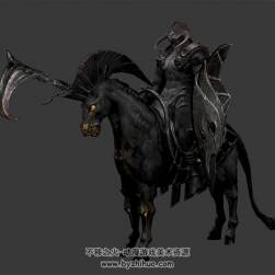 黑暗崛起Darkness Rises 暗黑鐮刀牛角騎士3DFBX模型下載