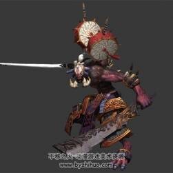 東方玄幻 怪物BOSS  3D模型 有綁定和揮砍動(dòng)作