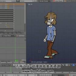 Blender动画视频教程 2d角色动画制作教学 第1-5季 附源文件