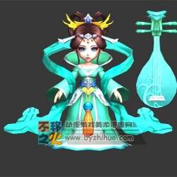 卡通 美女 瑶池仙女 模型
