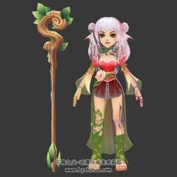 仙族蘿莉 含綁定 女性3dmax模型下載