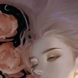 唯美細(xì)膩的女孩插畫 可做壁紙 671P
