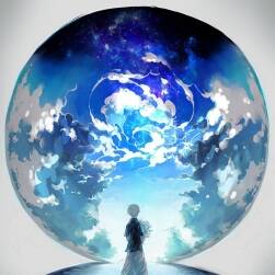 天空與水 插畫唯美壁紙圖集分享 835P