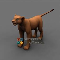 Little lion 小狮子 3DS OBJ Max模型
