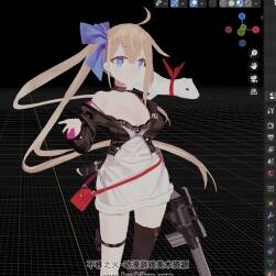 SN前線 FAL同人3D模型 BLEND,OBJ,FBX格式 帶貼圖