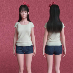 DAZ女性模型 Sae Character And Hair for Genesis 8 Female 百度云