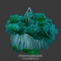 盆景假山 3D模型 四角面 百度网盘下载