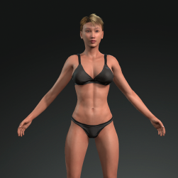 亞洲漂亮女孩 3D模型分享下載