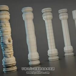 3dsMax & Mudbox 雕刻羅馬柱視頻教程