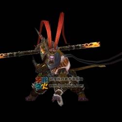 BOSS齐天大圣 黑化孙悟空 3dmax模型
