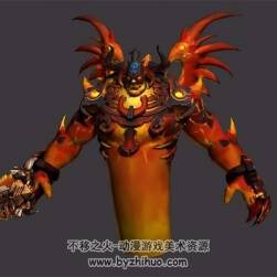 地狱炎魔 巨剑怪物恶魔  四边面3D模型