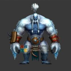 白发 妖怪 巨人 雪怪 模型