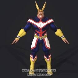 歐魯麥特 英雄學院 Jump Force游戲角色 高精3D模型資源百度網(wǎng)盤下載