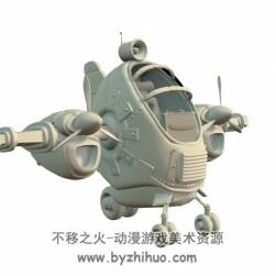 Q版飛機(jī)直升3DMaya模型下載