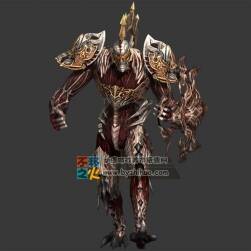 铠甲 血肉 骷髅士兵模型