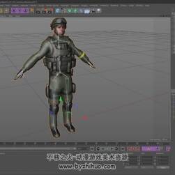 反恐精英游戏角色道具场景导入C4D视频教程