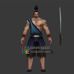 古装 刀客 劫匪 山贼 强盗 猛男模型