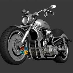 酷 摩托车 3D模型