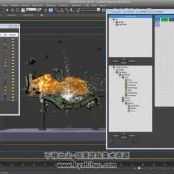 3D max制作高架桥爆炸特效视频