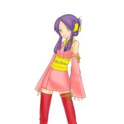 粉色美女