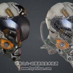 次世代 科幻头盔模型