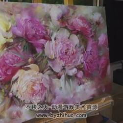 国外大师 油画花卉绘画技法视频教程