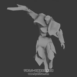 歐美重劍攻擊男五連擊3DMax模型帶綁定下載
