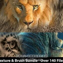 PHOTOSHOP 動物毛皮毛發(fā) PS筆刷與使用教程