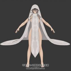 嗜血代碼 Karen Dress游戲角色3DMax FBX模型分享下載