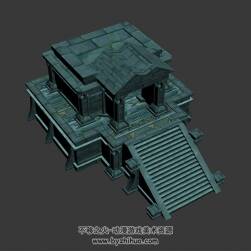 地下宮殿建筑 3D模型 四角面 百度網(wǎng)盤下載
