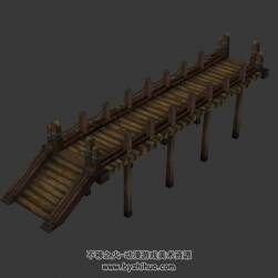 破損的木橋 3D模型 四角面 百度網(wǎng)盤(pán)下載