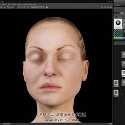 ZBrush 雕刻逼真皮膚紋理及渲染效果視頻教程