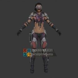 次时代 未来 女 战士模型